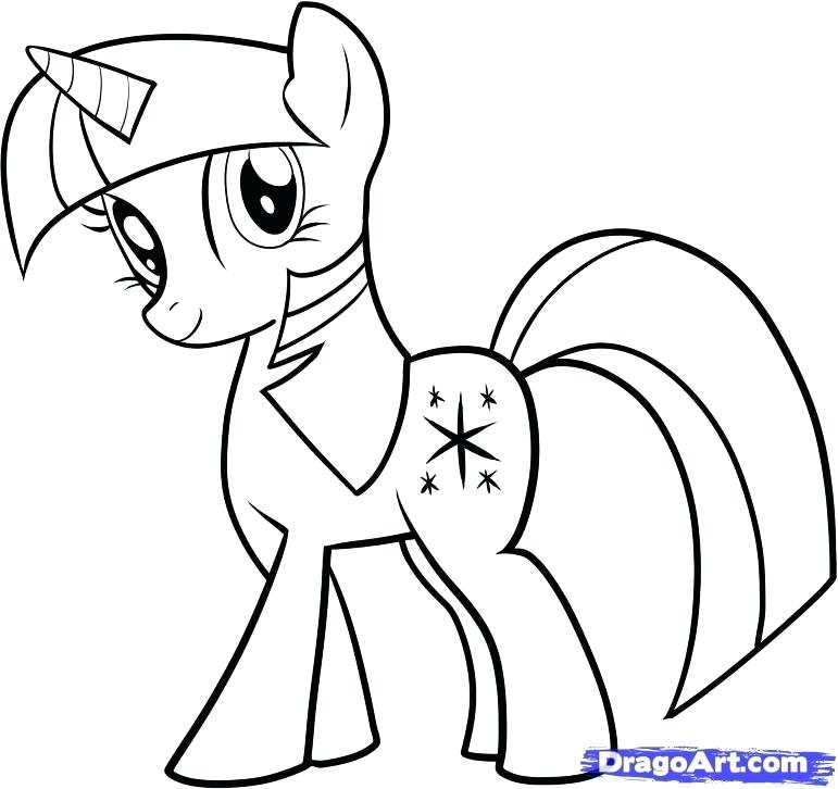 771x726 Ponies Coloring Pages