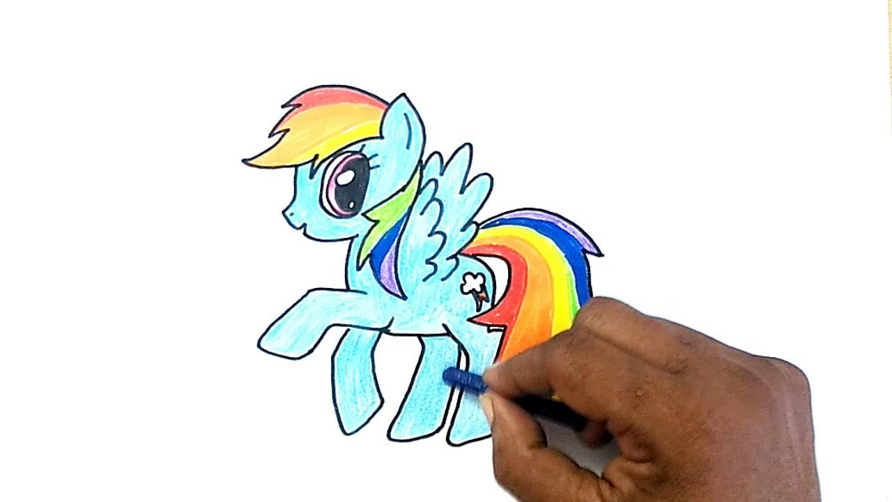 1280x720 How To Draw Rainbow Dash From My Little Pony