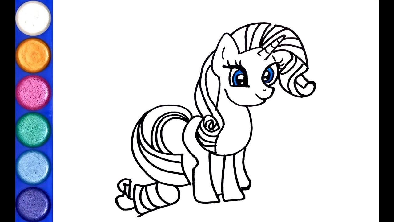 1280x720 How To Draw Rarity Unicorn From My Little Pony