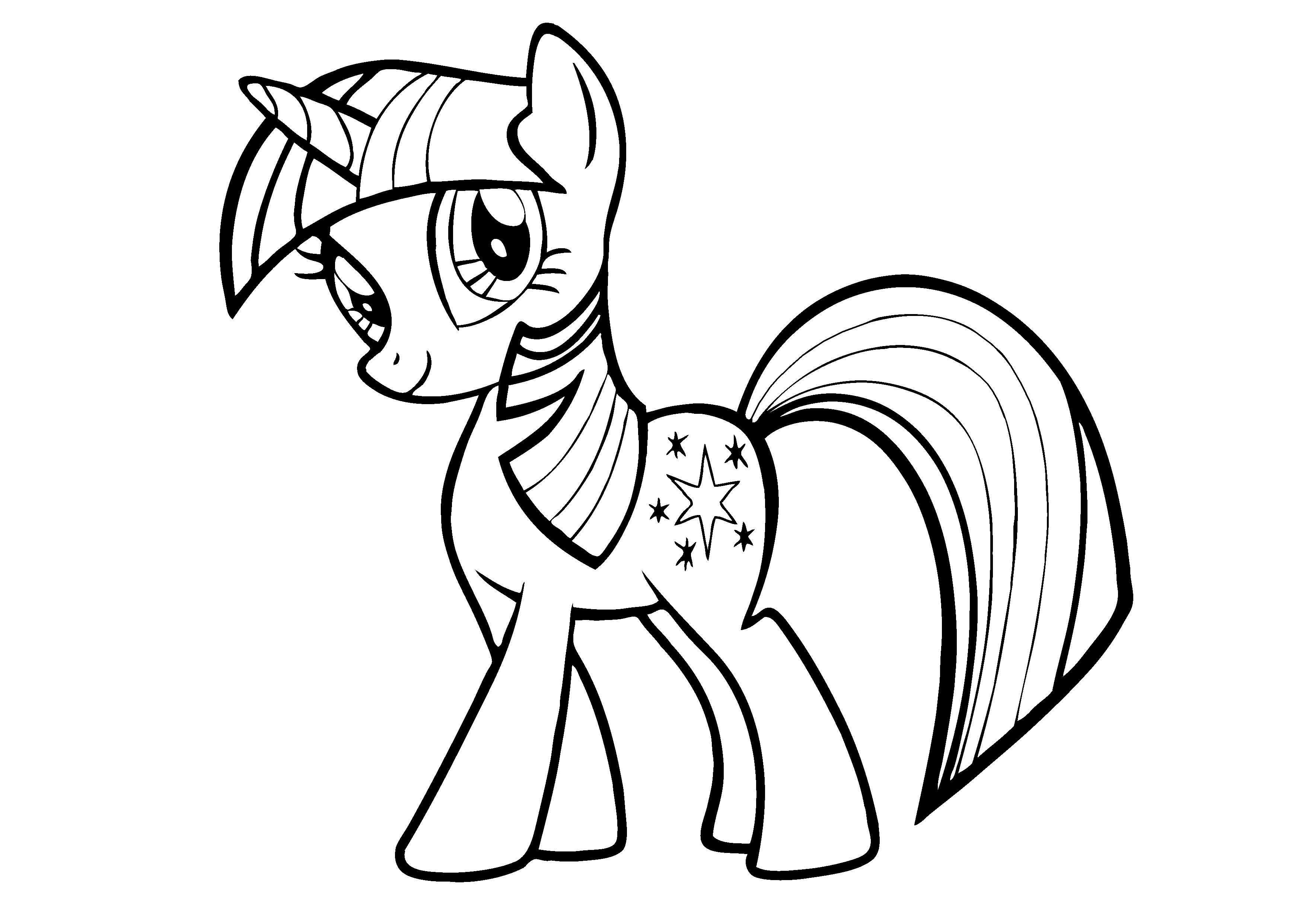 3508x2483 Free Printable My Little Pony Coloring Pages For Kids Character