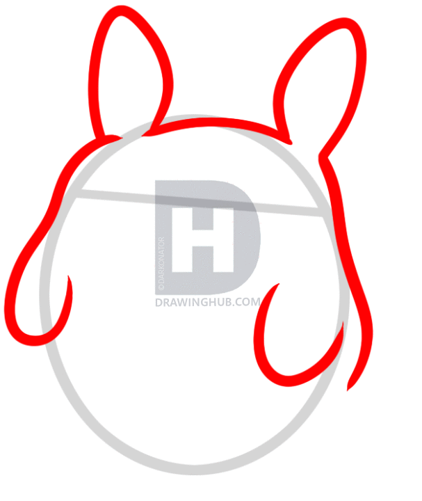 607x720 How To Draw Chibi Totoro, My Neighbor Totoro, Step