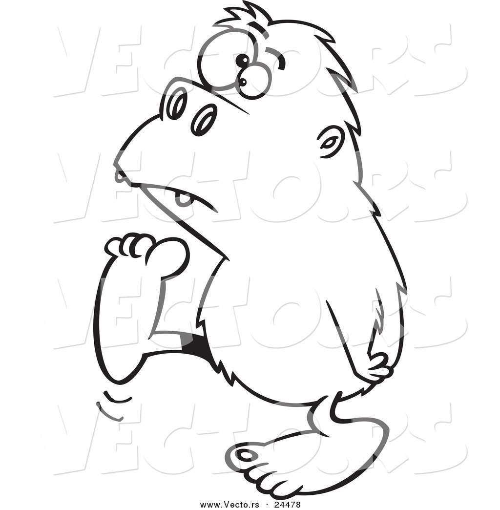1024x1044 Cute Mythical Creature Coloring Pages For Kids With Bigfoot