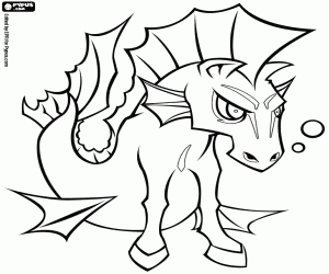 300x250 Mythical Creatures Coloring Pages Printable Games