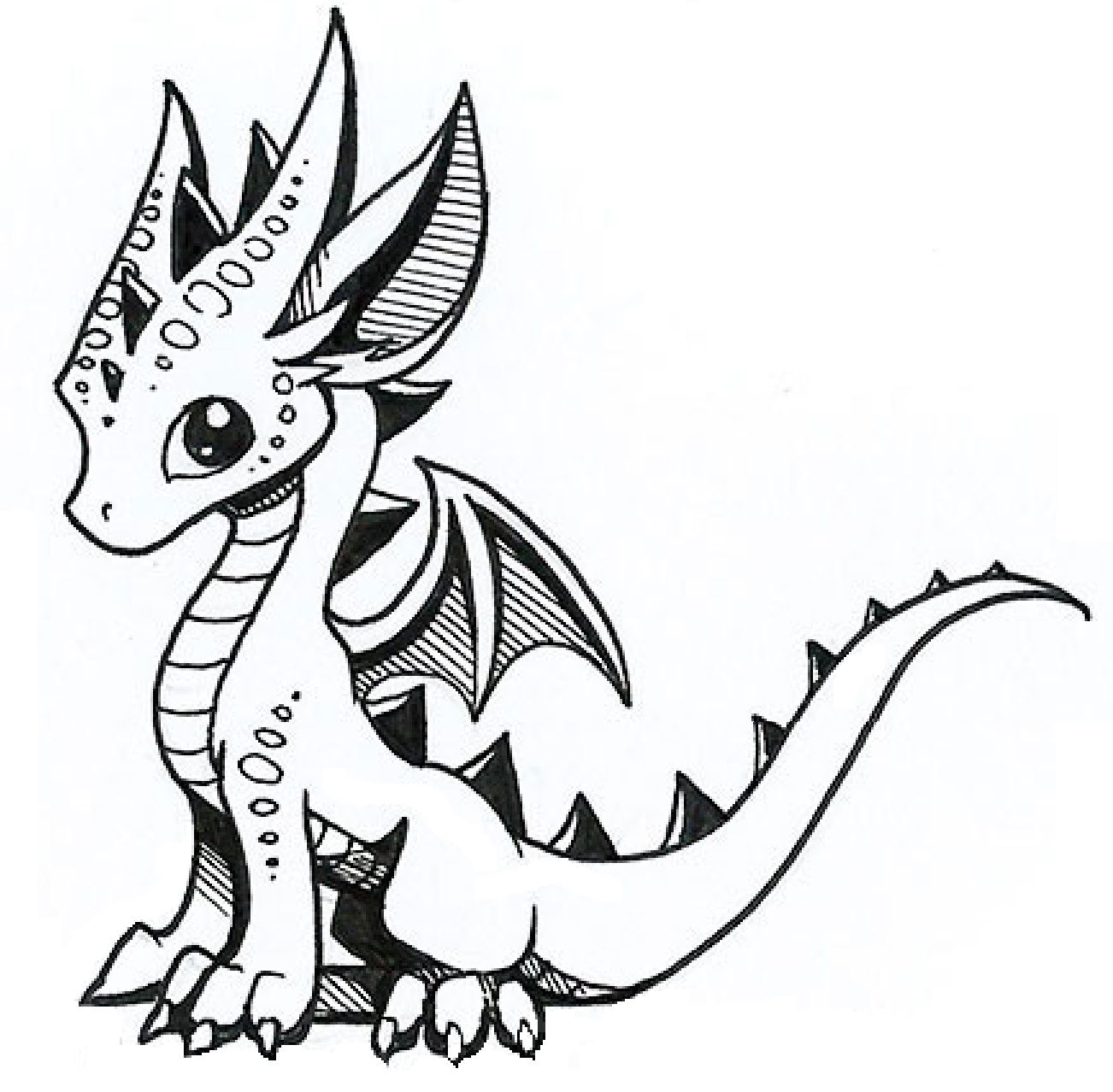 1302x1278 Hurry Dragon Drawing Pictures Free Drawings Download Clip Art