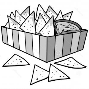 300x300 Photostock Vector Nachos Chips Icon Outline Style Lazttweet