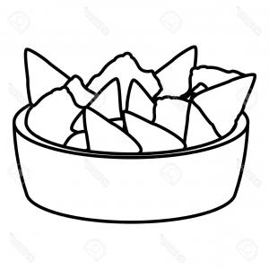 300x300 Photostock Vector Nachos Mexican Food Icon Vector Illustration