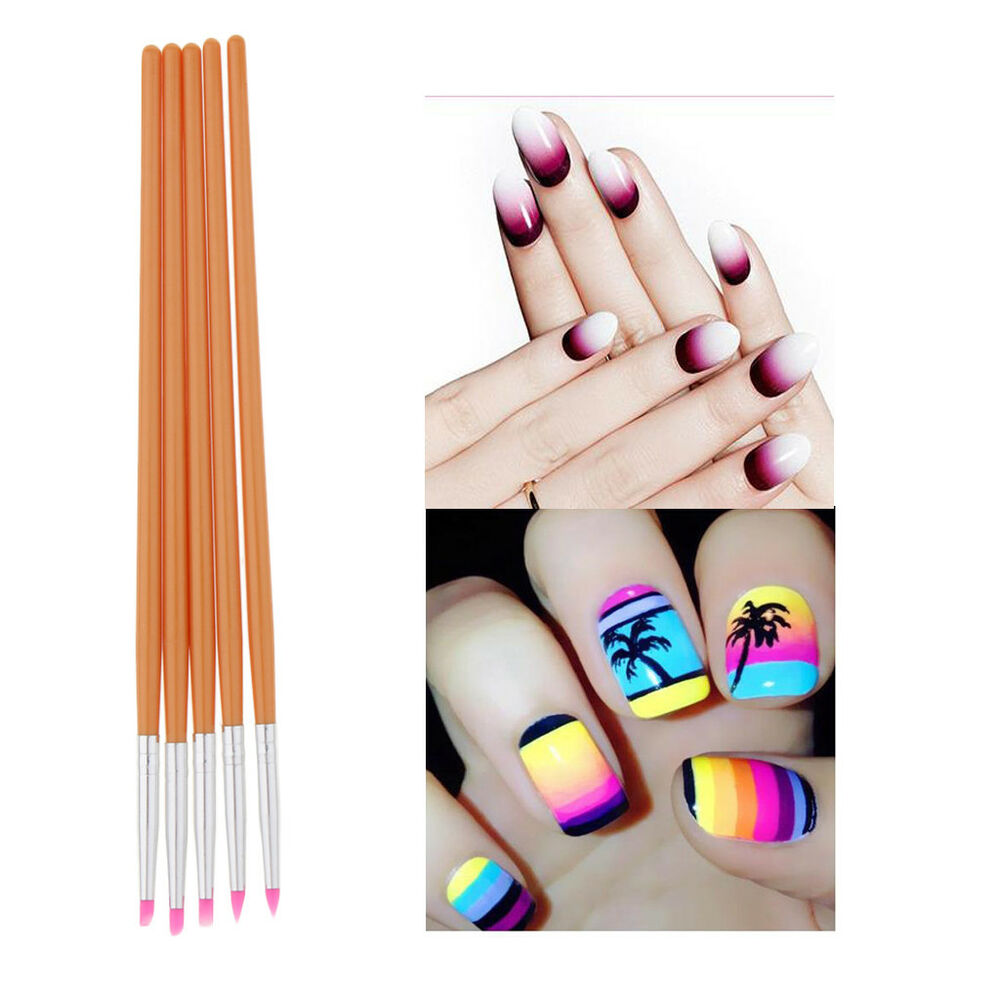 1000x1000 Pcs Mermaid Tail Nail Art Design Brush Pen Fine Tips Drawing