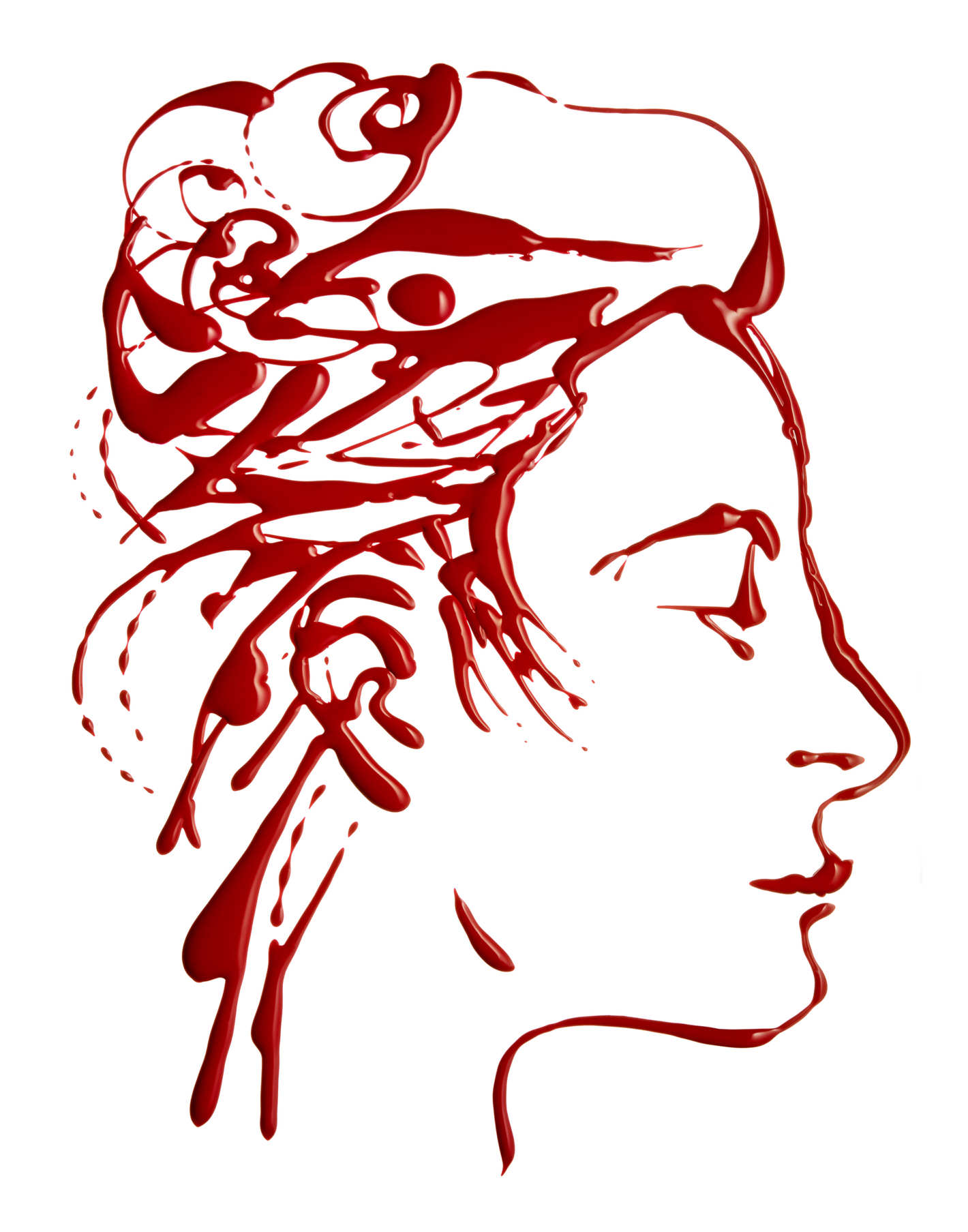 1420x1807 See Gestural Portraits Made Out Of Nail Polish