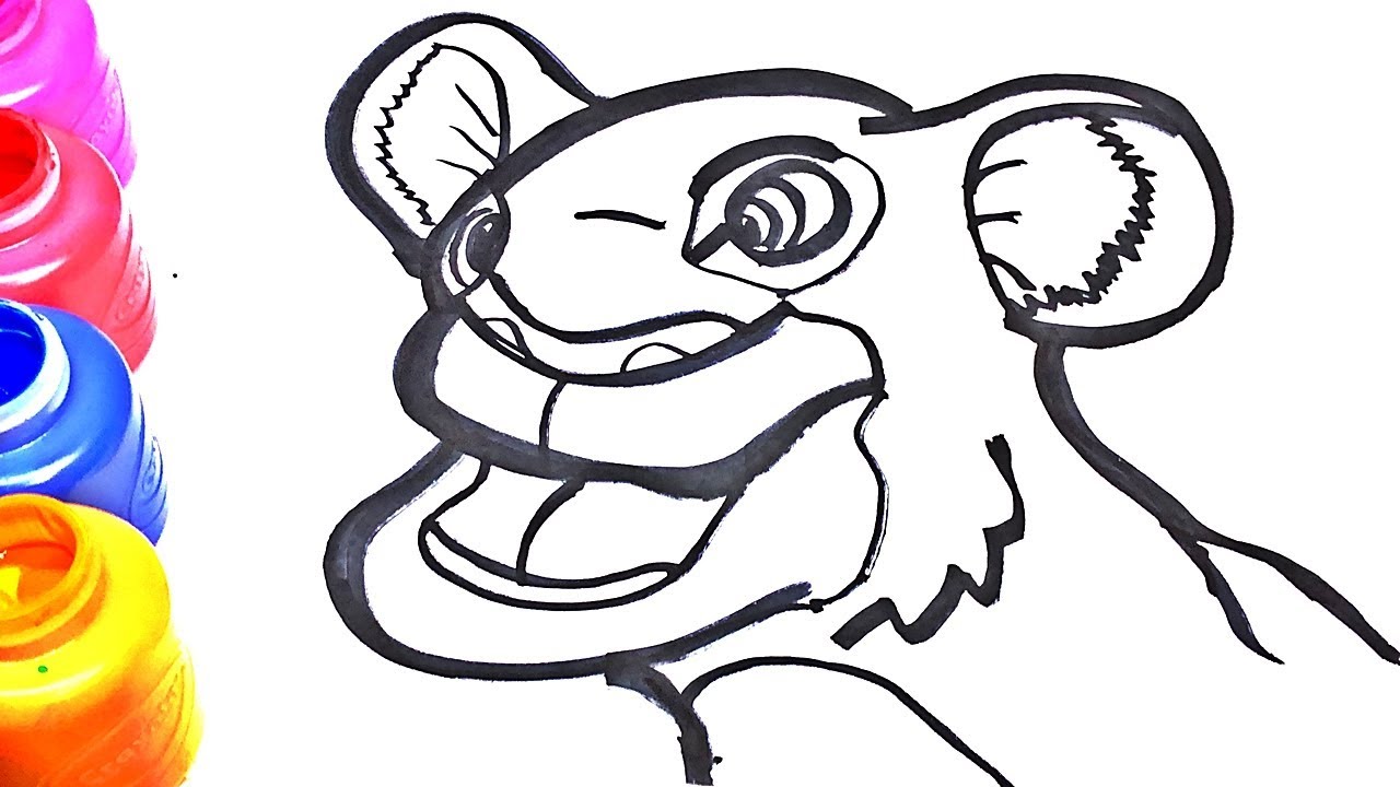 1280x720 Glitter Nala Lion King Coloring And Drawing For Kids, Toddlers Toy