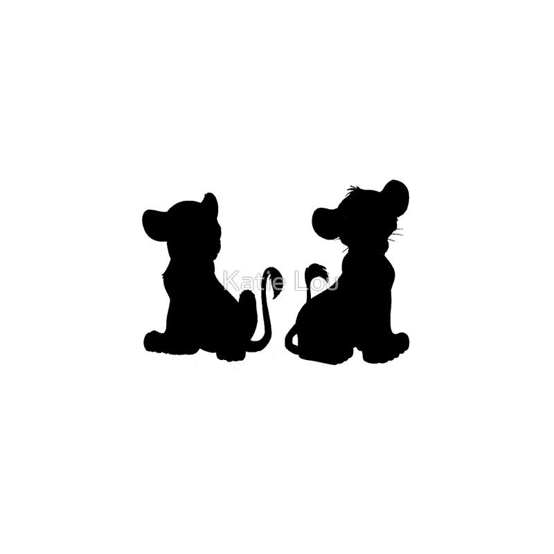 800x800 Simba And Nala Throw Pillows