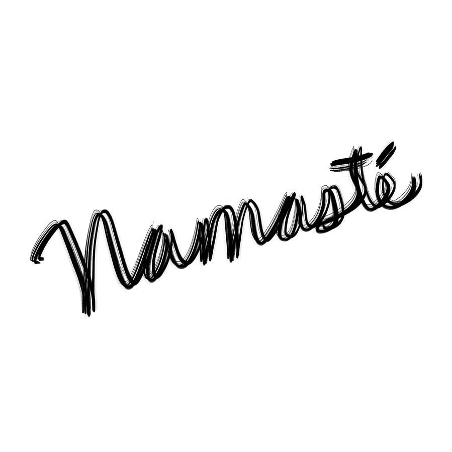 899x900 Namaste Drawing