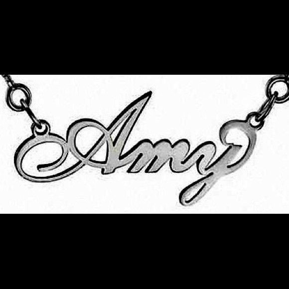 580x580 Jewelry Silver Name Plate Poshmark