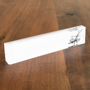 307x307 Rabbit Desk Name Plates Zazzle