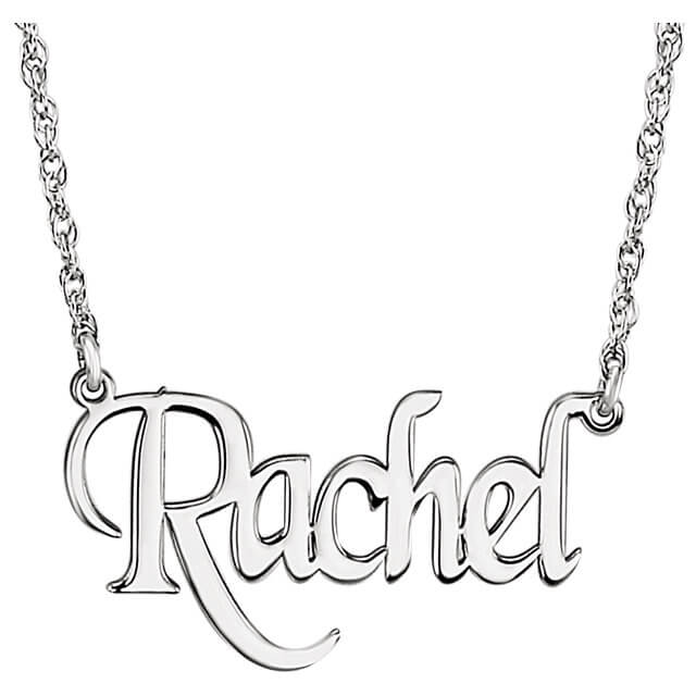 640x640 Buy Monogram Block Nameplate Necklace