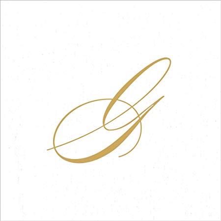450x450 caspari signature gold initial g paper linen cocktail napkins