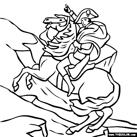 560x560 Napoleon Drawing Coloring For Free Download