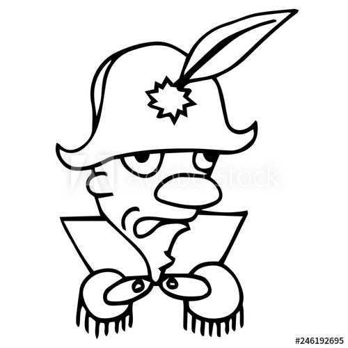 500x500 emperor of france napoleon bonaparte caricature cartoon isolated