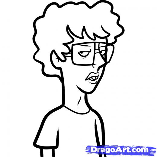 520x520 Step How To Draw Napoleon Dynamite