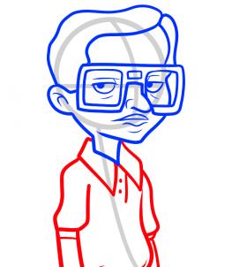 263x302 Draw Kip, Napoleon Dynamite, Step