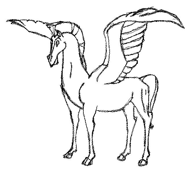 670x612 Pegasus Drawing Free Download