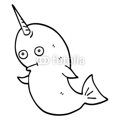400x400 Line Drawing Cartoon Narwhal Buy Photos Ap Images Detailview