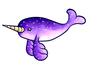 303x236 Collection Of Free Narwhal Drawing Galaxy Download On Ui Ex