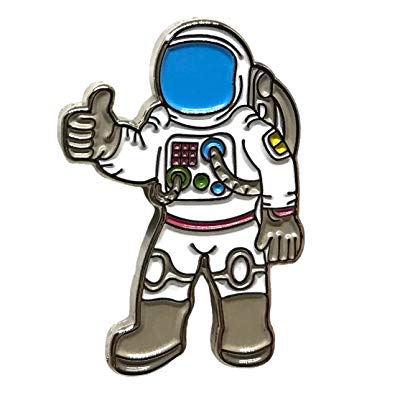 395x395 Astronaut Journey Space Lapel Pin Jewelry