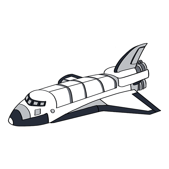 Nasa Spaceship Drawing | Free download on ClipArtMag