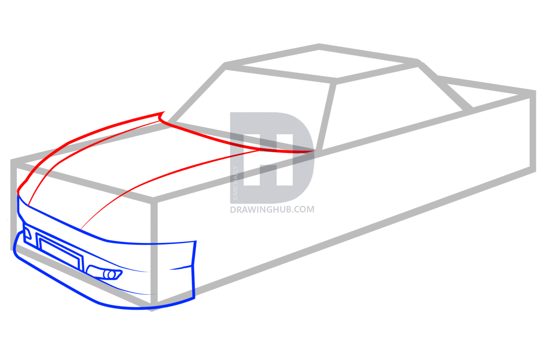 1080x663 How To Draw Jeff Gordons Car Step