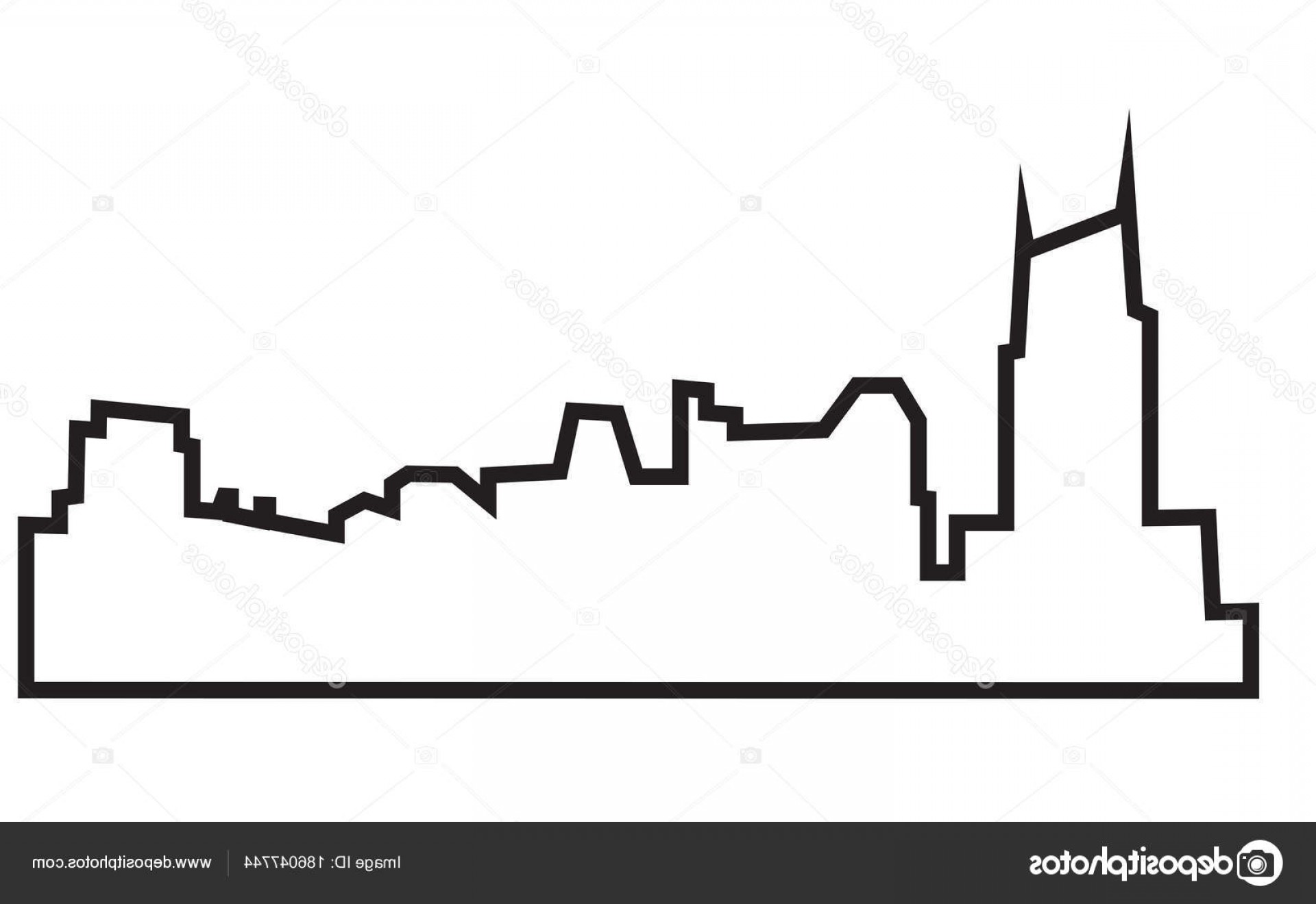 1920x1320 Stock Illustration Free Nashville Skyline Silhouette Outline