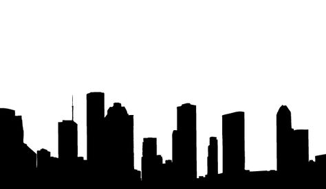 474x276 Houston Skyline Silhouette Large Vinyl Wall Decal