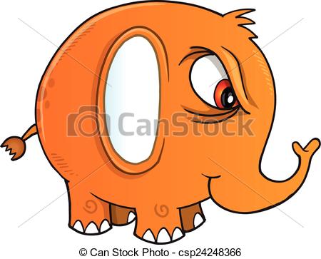 450x363 nasty elephant vector illustration art clip art vector