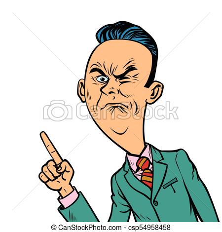 450x470 wrinkled nasty bad businessman points finger gesture comic book