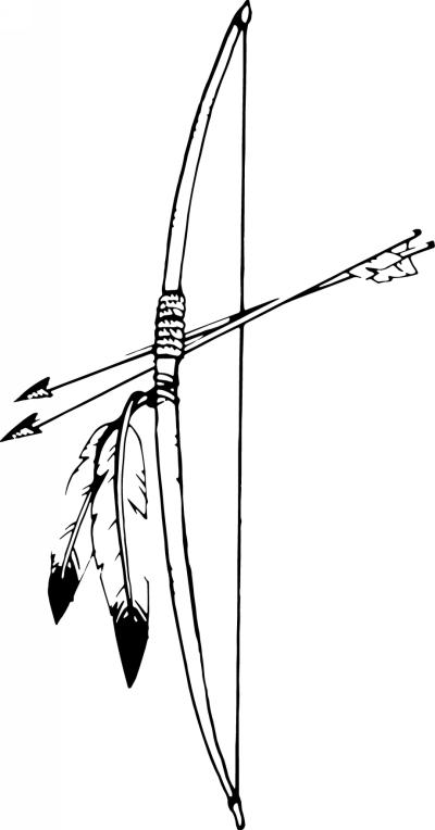 400x764 Native American Arrow Drawing