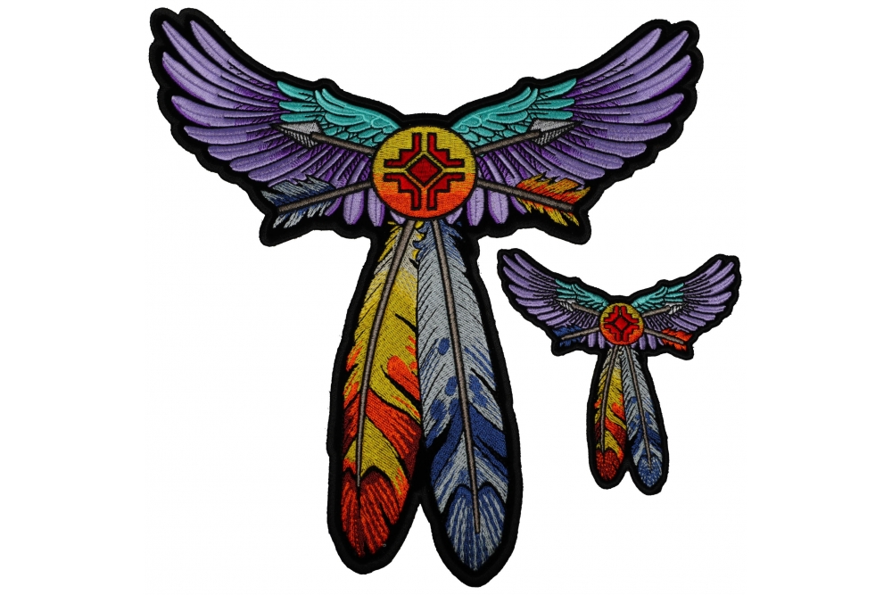 1000x667 Set Of Small And Large Wings And Feathers And Arrows Tribal