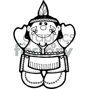 300x300 Native American Clipart