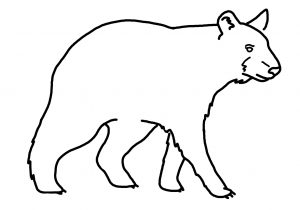 300x210 Black Bear Drawing Outline Native American Drawings Of Bears