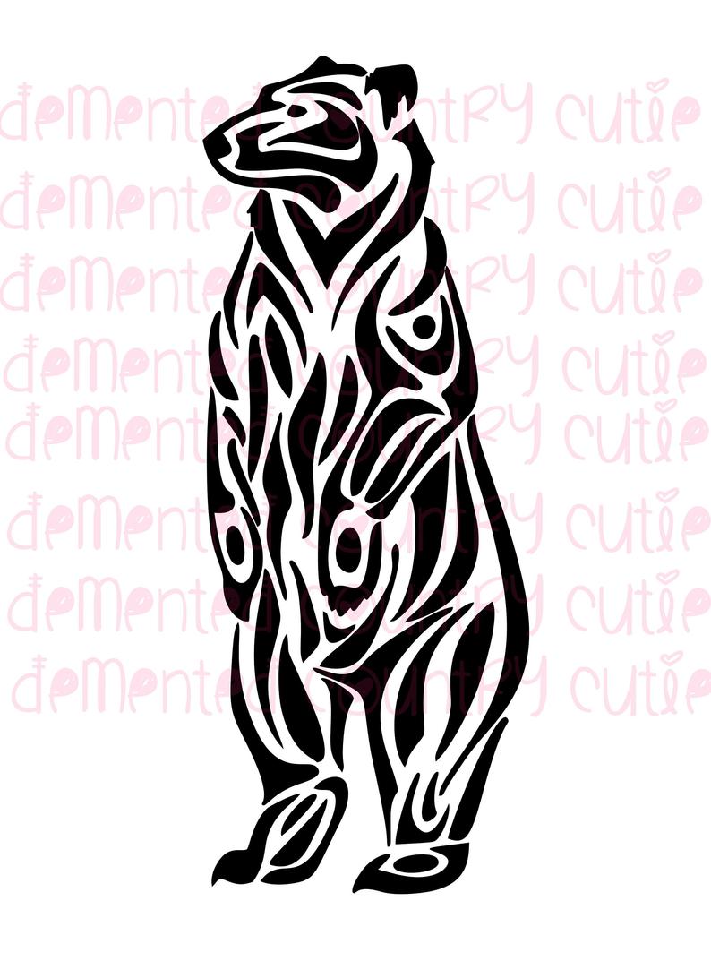 794x1092 Native American Tribal Bear Spirit Animal Digital Download Etsy
