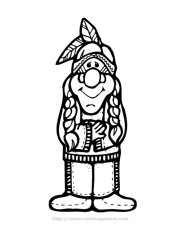 612x792 Native American Coloring Sheets