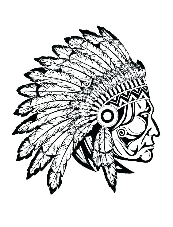 564x740 Printable Native American Coloring Pages