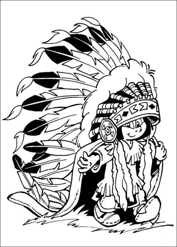564x789 Free Printable Native American Coloring Pages