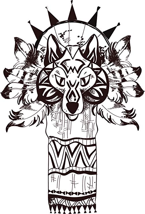 502x741 native american southwestern pattern symblols black