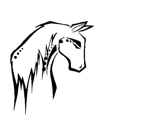 500x410 native american water tattoo native american horse drawings