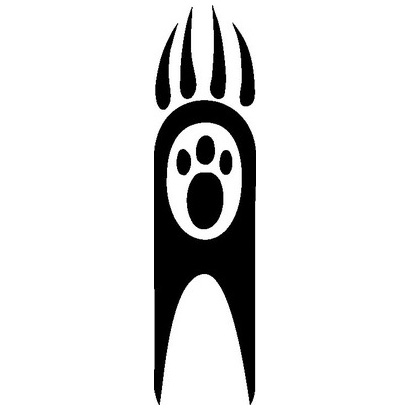 410x410 Native American Indian Symbol Clipart In Color Bear Claw