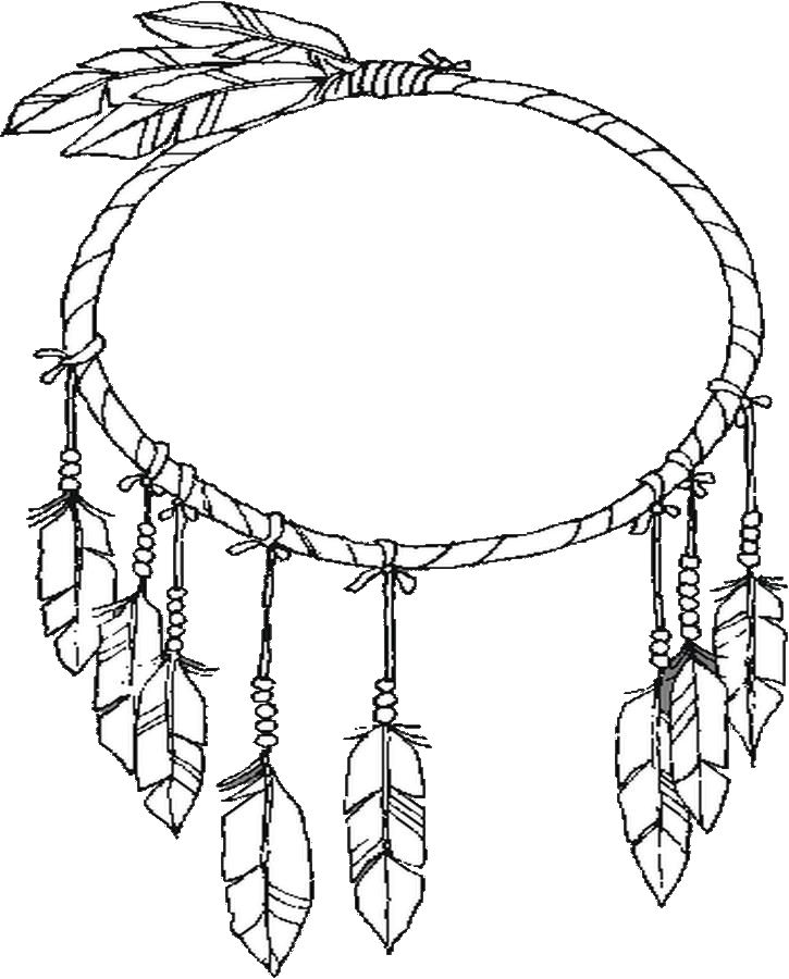 725x900 Dreamcatcher Coloring Page