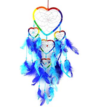 298x355 Native American Us Dreamcatcher Dream Catcher Rainbow Heart Multi