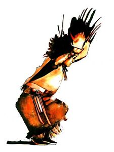 225x300 Native American Eagle De De Tinta De Color Danza Tribal