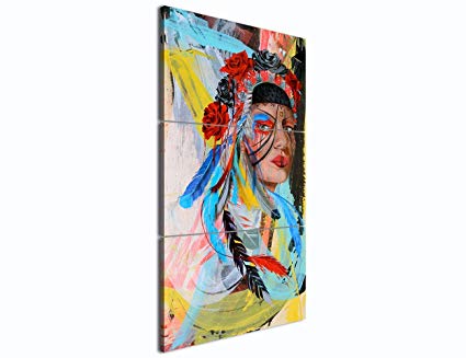 425x327 Pieces Native American Girl Feathered Women Modern