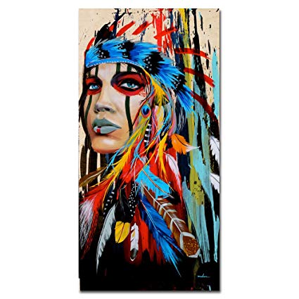 425x425 Jesc Art Painting Wall Art Native American Girl