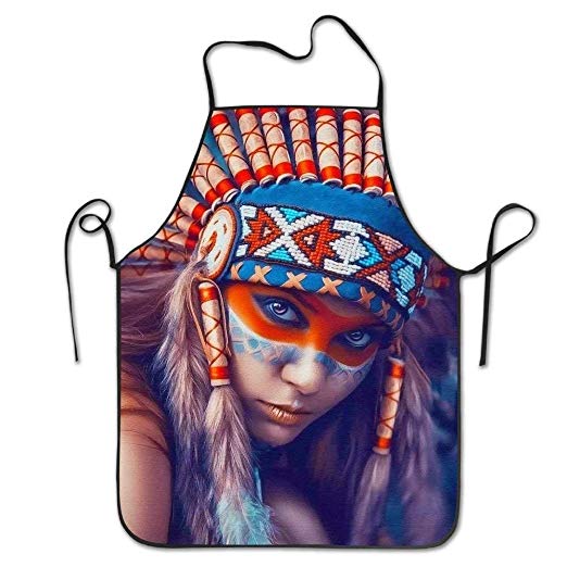 522x522 Native American Girl Deluxe Aprons Personalized